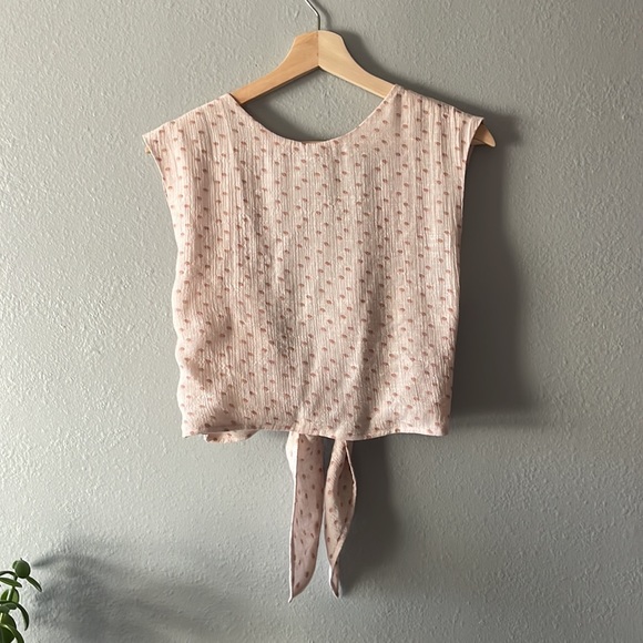Blush Polka Dot Blouse - Picture 2 of 15